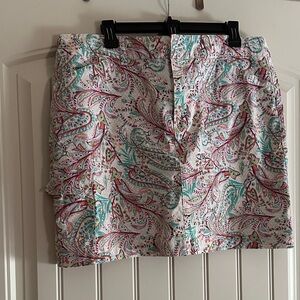 Christopher & Banks Paisley Skort - Multicolor